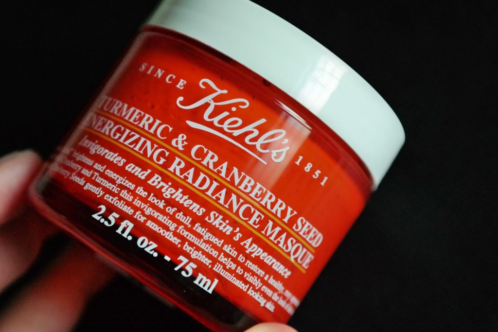 Kielh's Turmeric & Cranberry Seed Energizing Radiance Facial Mask Review Singapore Beauty Products